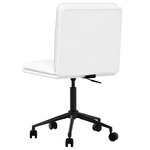vidaXL Chaises à manger lot de 2 blanc similicuir