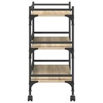 vidaXL Chariot de cuisine Chêne Sonoma 50 x 35 x 75 5 cm