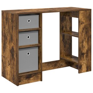 vidaXL Bureau Chêne fumé 100 x 40 x 75 cm Bois d'ingénierie