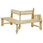 vidaXL Banc de jardin 240 cm Bois de pin imprégné
