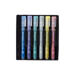Lot de 6 feutres à paillettes bruynzeel assortiment couleur