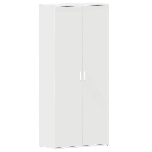 vidaXL Cabinet à chaussures Blanc 80 x 39 x 180 cm Bois d'ingénierie