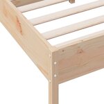 vidaXL Cadre de lit sans matelas 140x190 cm bois de pin massif