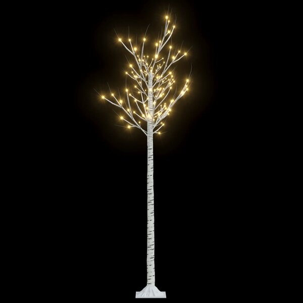 vidaXL Sapin de Noël 180 LED blanc chaud Saule 1 8 m Int/Ext