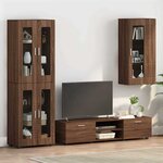 vidaXL Meuble mural Chêne marron 55 x 29 x 100 cm Bois d'ingénierie