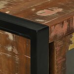 vidaXL Cabinet de Salle de Bain avec porte Bois massif de récupération