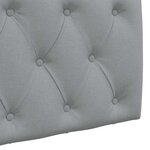 vidaXL Tête de lit suspendue Gris clair Tissu