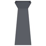 vidaXL Jardinière sur pilier avec bol anthracite  dimensions 40x40x100 cm en acier.
