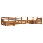vidaXL Ensemble de canapés d'extérieur 7 pc Naturel