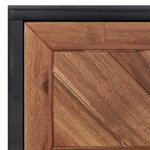 Vidaxl table basse 90x50x40 cm bois d'acacia massif et mdf