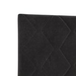 Tête de lit vidaXL Design Blocs Diamant Noir 100 cm Velours