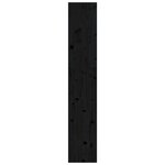 vidaXL Bibliothèque/Séparateur de pièce Noir 80x30x167 4 cm Pin massif