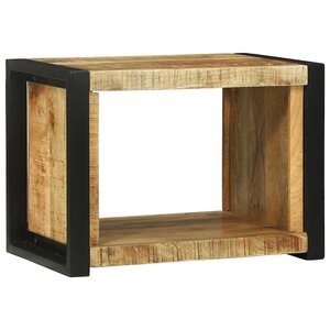 vidaXL Cube Mural Marron 55 x 35 x 40 cm Bois de manguier massif