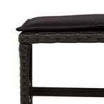 vidaXL Ensemble à manger de jardin 11 Pièces coussins noir résine tressée