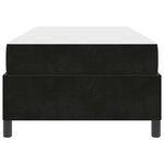 vidaXL Cadre de lit avec matelas Noir 90 x 200 cm tissu