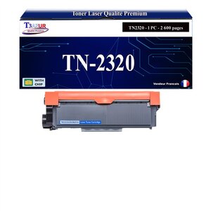 Toner compatible avec Brother TN2320 pour Brother DCP-L2500D   L2520DW   L2540DN   L2560DW - 2 600 pages - T3AZUR