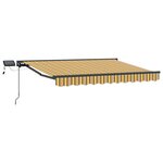 vidaXL Cadre de store manuel avec LEDs 3 x 2 5 m