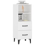 vidaXL Buffet Blanc 34 5x34x90 cm Bois d'ingénierie