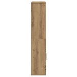 vidaXL Bibliothèque chêne artisanal 60x24x120 cm bois d'ingénierie