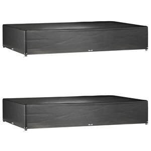 vidaXL Housses de salon de jardin 2 Pièces 16 œillets rectangulaire