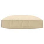 vidaXL Coussin Tissu Oxford Beige 80 x 80 x 12 cm