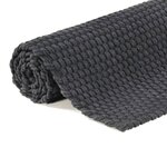 vidaXL Tapis rectangulaire Anthracite 160x230 cm Coton