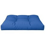vidaXL Coussin de palette bleu royal 80x80x12 cm tissu