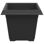 vidaXL Pot de Fleurs Carré 24 pc Noir 20 x 20 x 16 cm Plastique