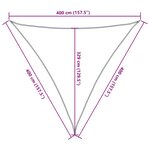 vidaXL Voile d'ombrage 160 g/m² Vert foncé 4x4x4 m PEHD
