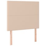 vidaXL Sommier à lattes de lit avec matelas Cappuccino 100x200 cm