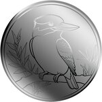 Pièce de monnaie en Platine 12 Dollars g 0.031 (1/1000 oz) Millésime 2026 KOOKABURRA 1/1000 (PRÉCOMMANDE)