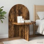 vidaXL Table de chevet Chêne Fumé 48 x 49 x 65 cm Bois d’ingénierie