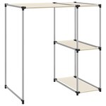 vidaXL Support de rangement sur la machine à laver Crème 87x55x90 5 cm