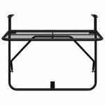 vidaXL Table de balcon Noir 60x40 cm Acier