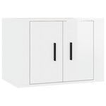 vidaXL Ensemble de meubles TV 3 Pièces Blanc brillant Bois d'ingénierie