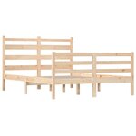 vidaXL Cadre de lit sans matelas bois de pin massif 120x200 cm
