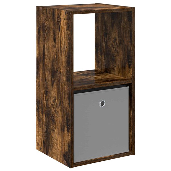 vidaXL Table de chevet Chêne fumé 35 x 32 x 68 5 cm Bois d'ingénierie