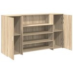 vidaXL Bureau réception chêne sonoma 180x50x103 5 cm bois d'ingénierie