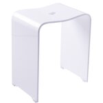 RIDDER Tabouret de salle de bain Trendy blanc
