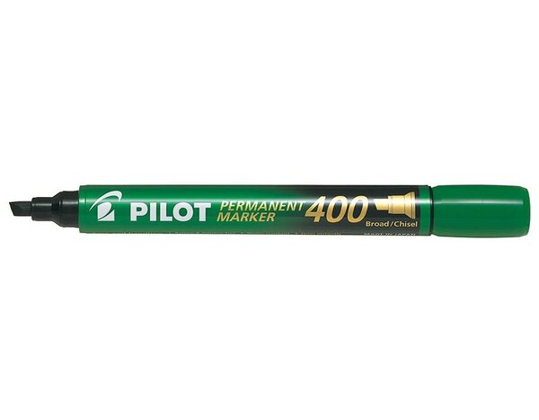 Marqueur Permanent SCA 400 Pte Biseau Large Vert PILOT