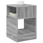 vidaXL Table d'appoint 2 Pièces Gris Sonoma 30 5 x 30 x 45 cm