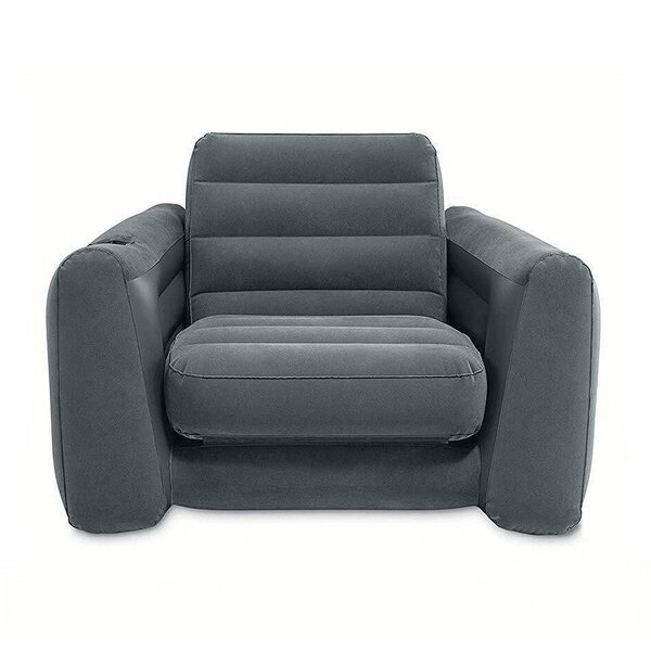 Intex Chaise coulissante 117x224x66 cm Gris foncé