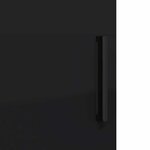 vidaXL Meuble de salle de bain haut avec porte Noir 30 x 35 x 192 cm