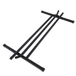 Support pied de hamac structure robuste métal époxy noir dim. 3 60L x 0 92l x 1 15H m