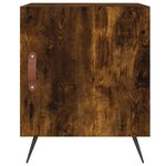 vidaXL Tables de chevet 2 Pièces chêne fumé 40x40x50 cm bois d'ingénierie
