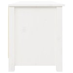 vidaXL Banc à chaussures Blanc 110x38x45 5 cm Bois de pin massif