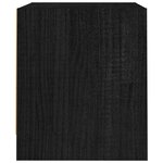 vidaXL Table de chevet Noir 40x30 5x35 5 cm Bois de pin solide