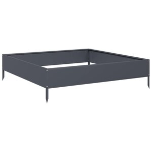 vidaXL Lit surélevé de jardin anthracite 100x100x26 cm acier