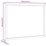 vidaXL Tableau en liège avec cadre bois de pin massif 40x30 cm