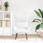 vidaXL fauteuil Blanc 69 x 74 x 93 cm Cuir artificiel